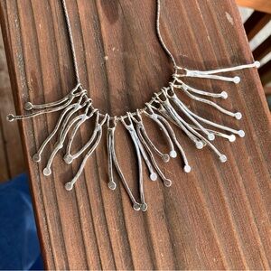 Gorgeous Or Paz Sterling Silver Statement Necklace